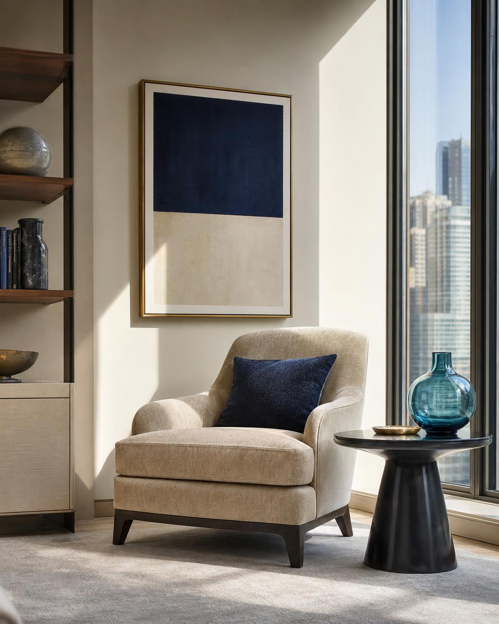 Quiet seating nook off the waiting area